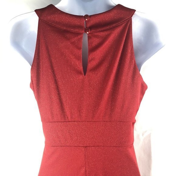 Sweet Storm Red Glitter Evening Dress - Size Large - Pre-Owned - Picture 3 of 5